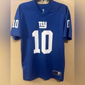 NFL New York Giants Boys Manning Blue Short Sleeve Jersey Size XL (18-20)